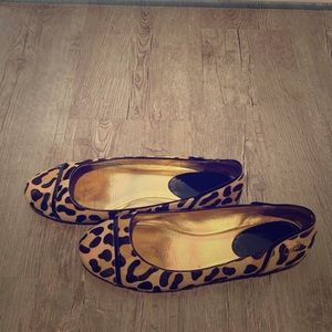 Coach Leopard Flats